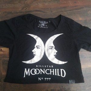 KIll Star Moon Child Crop Top